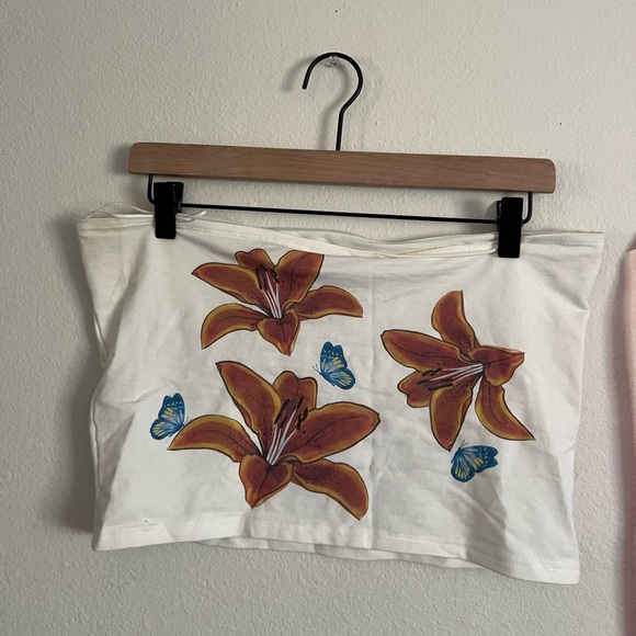 Edikted Floral Tube Top - Picture 4 of 4